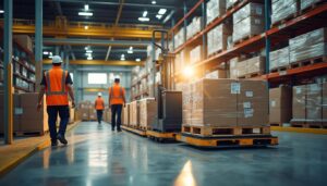 Gestion des flux de marchandises lors du transbordement en entrepôt