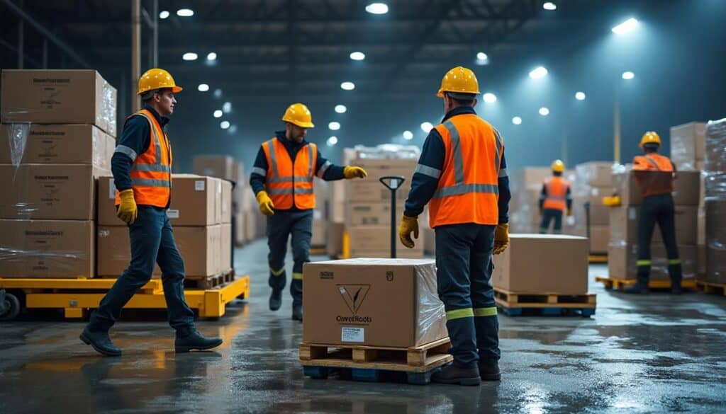 Sécurité de la manutention et choix des équipements pour le transbordement en entrepôt