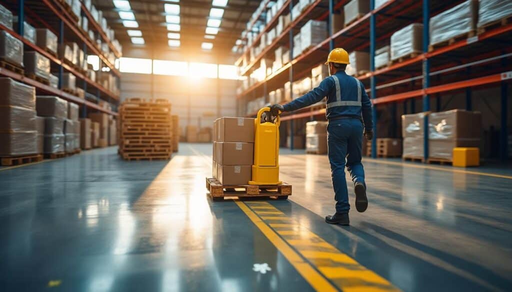 Optimiser les flux de palettes en logistique grâce au transpalette