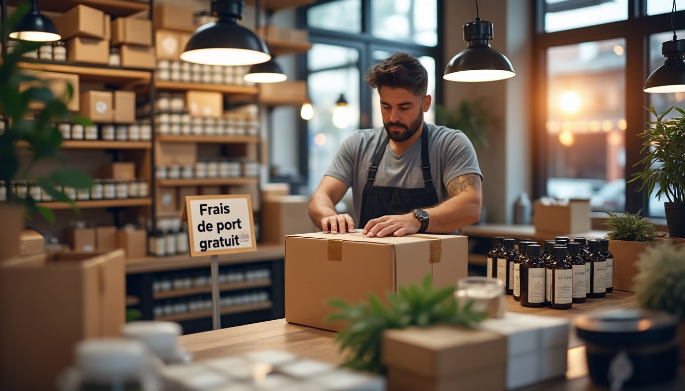 Illustration: Comprendre le fonctionnement des frais de port chez Aroma Zone