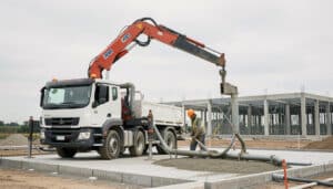 Camion-pompe à béton : rôle, portée et contraintes