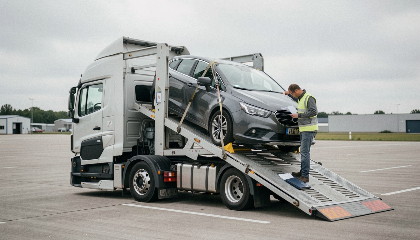 Transport d’une voiture par camion : prix et options