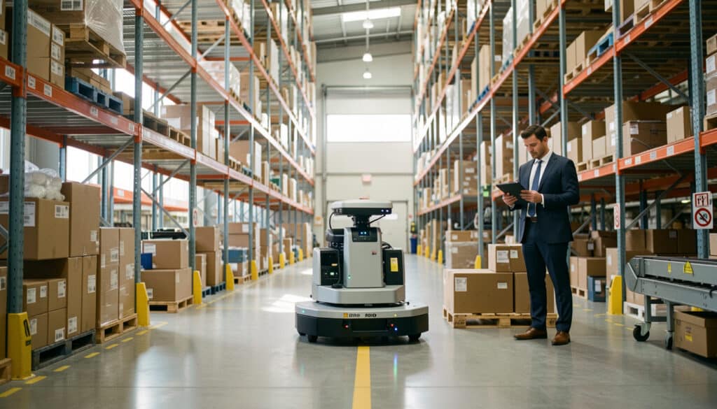 Robot logistique en entrepôt : usages et choix