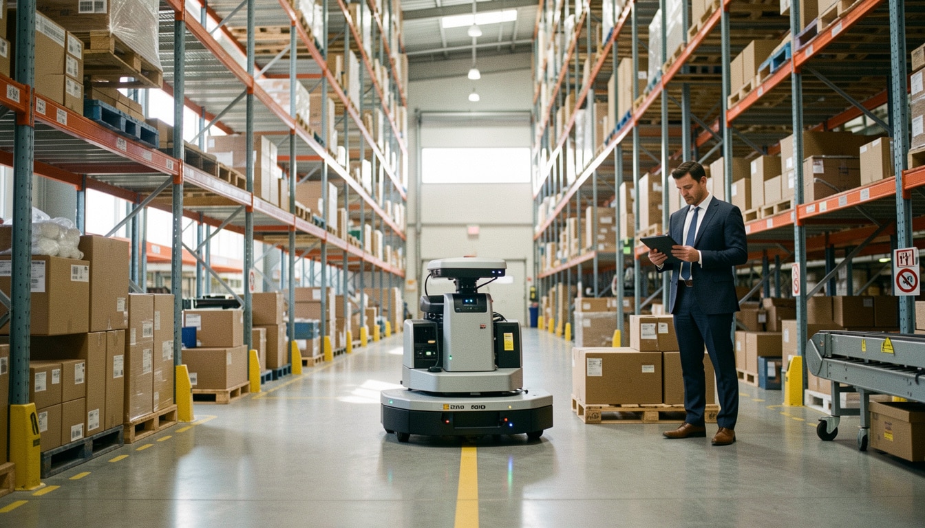 Robot logistique en entrepôt : usages et choix