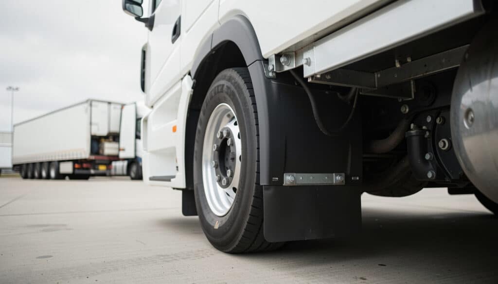 Garde-boue de camion : rôle, choix, pose et entretien